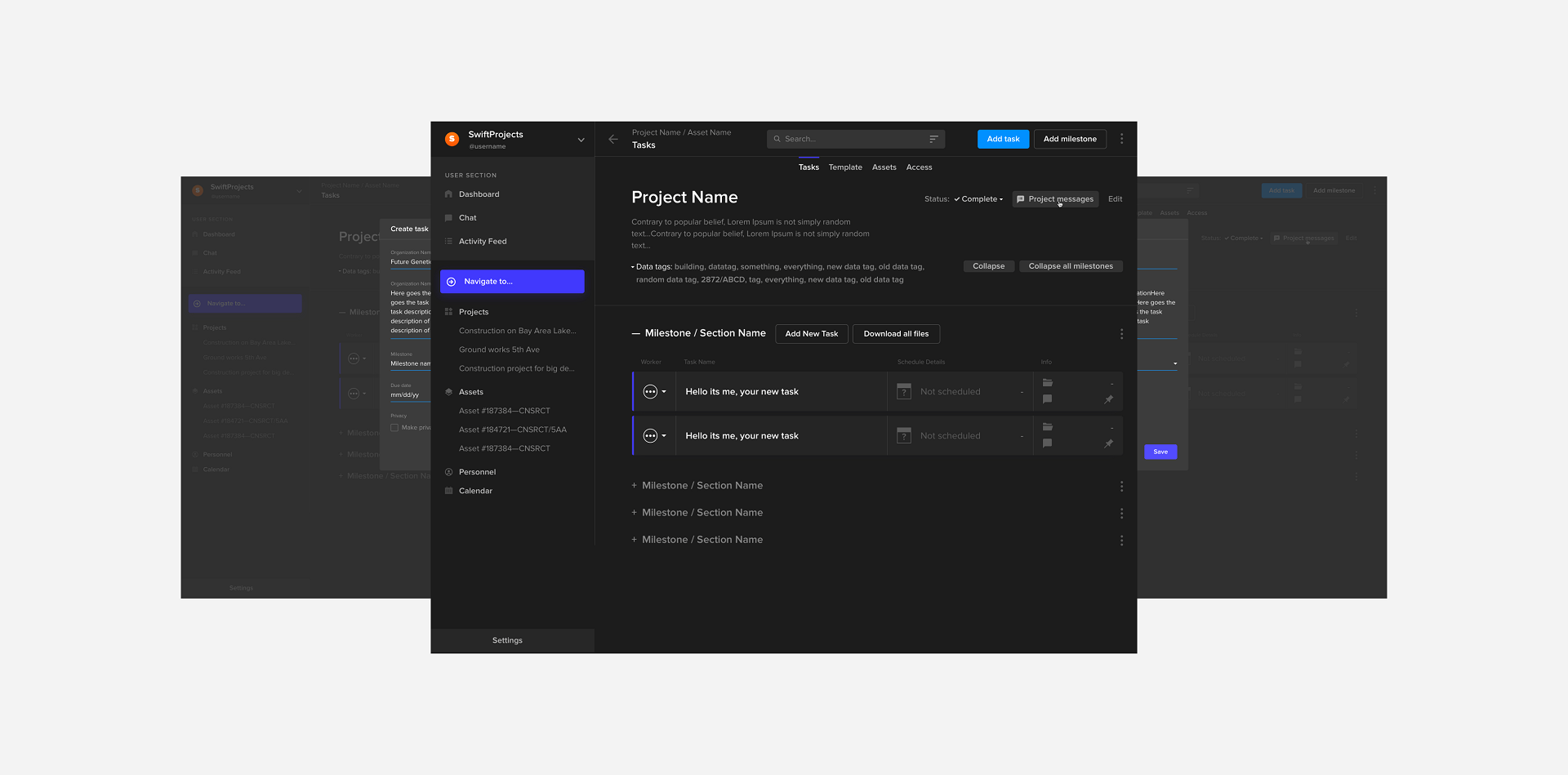 Swift Project task manager
