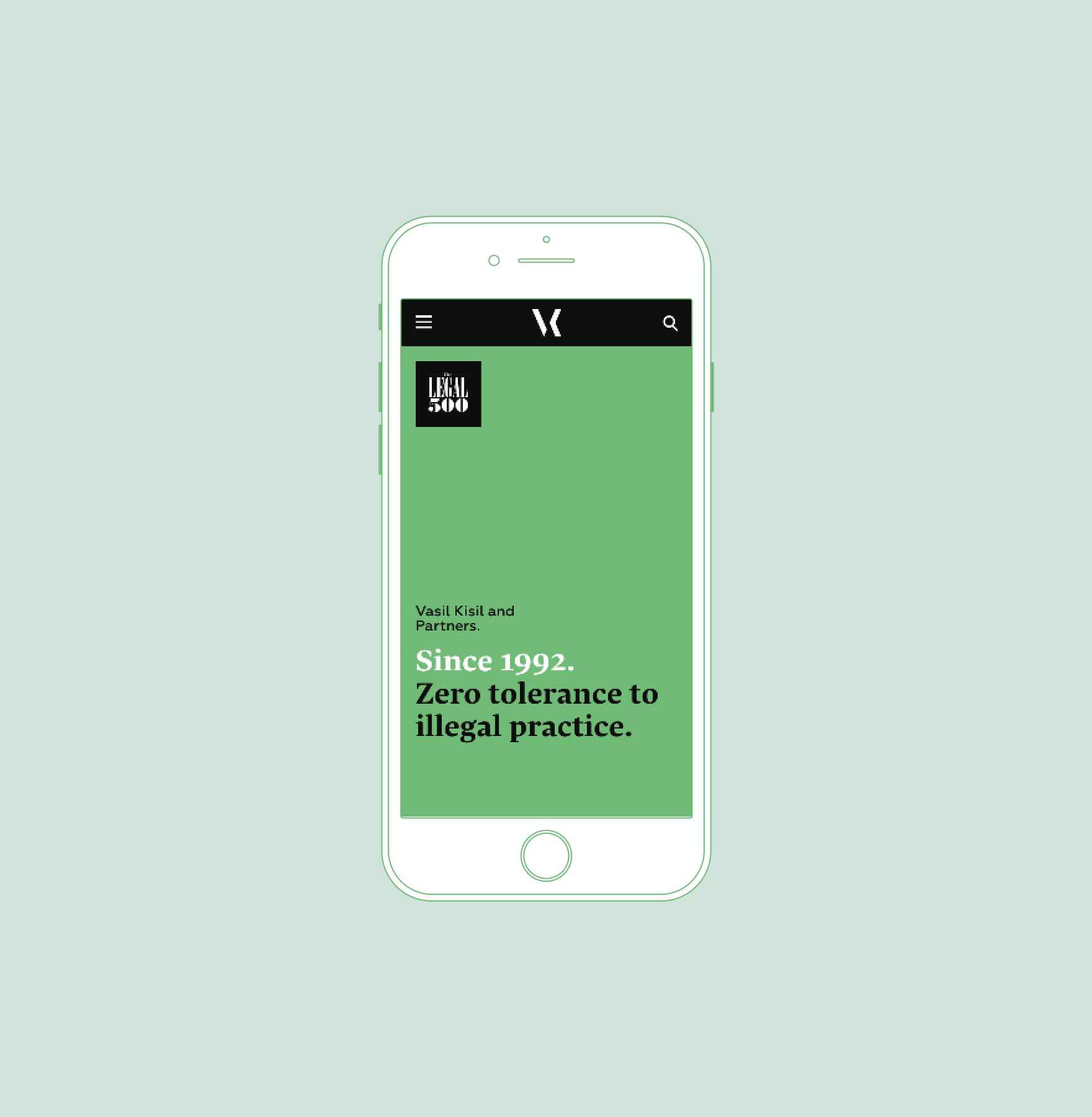 Vasyl Kisyl law firm website